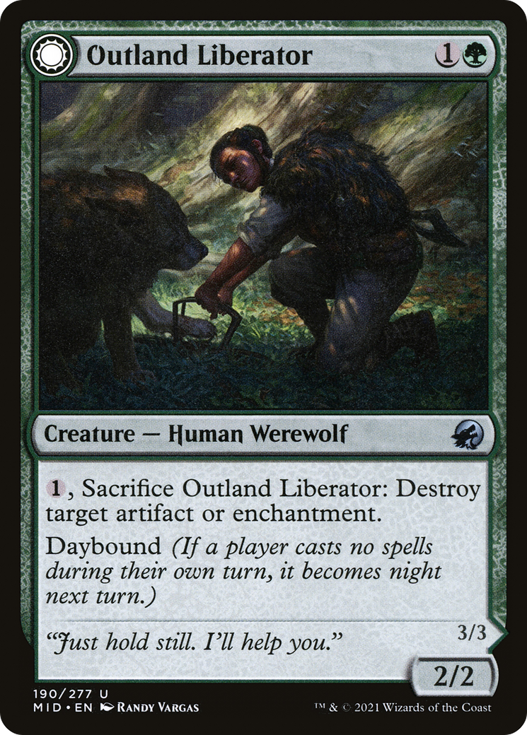 Outland Liberator // Frenzied Trapbreaker [Innistrad: Midnight Hunt]