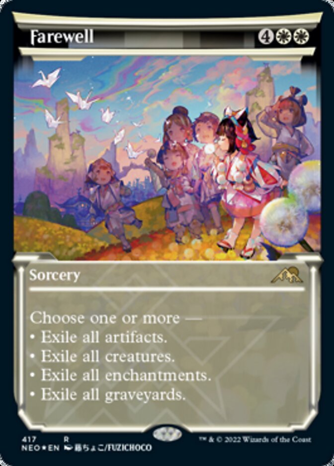 Farewell (Showcase) (Foil Etched) [Kamigawa: Neon Dynasty]