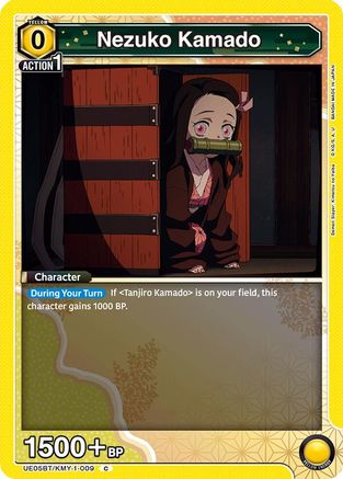 Nezuko Kamado (009) (Box Topper Foil) (UE05BT/KMY-1-009) - UE05BT Demon Slayer Kimetsu no Yaiba Foil