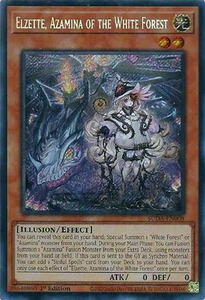 Elzette, Azamina of the White Forest (SUDA-EN008) - Supreme Darkness 1st Edition