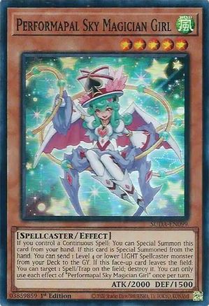 Performapal Sky Magician Girl (SUDA-EN099) - Supreme Darkness 1st Edition