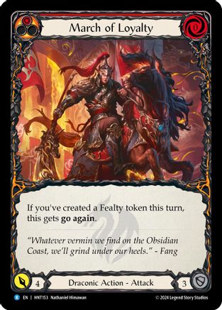 March of Loyalty (Red) [HNT153] (The Hunted)