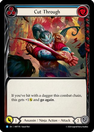 Cut Through (Blue) [HNT178] (The Hunted)  Rainbow Foil