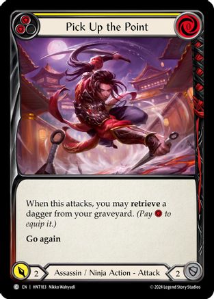 Pick Up the Point (Yellow) [HNT183] (The Hunted)  Rainbow Foil