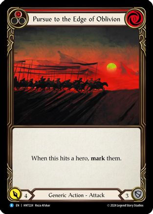 Pursue to the Edge of Oblivion -Playmat (The Hunted) [Flesh and Blood]