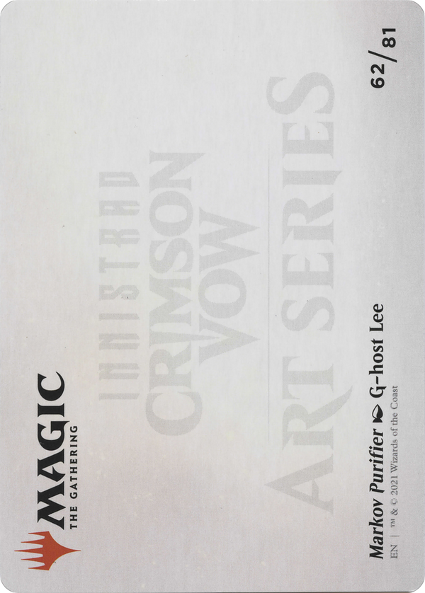 Markov Purifier // Markov Purifier (AVOW-062) - Crimson Vow Art Series (Borderless)