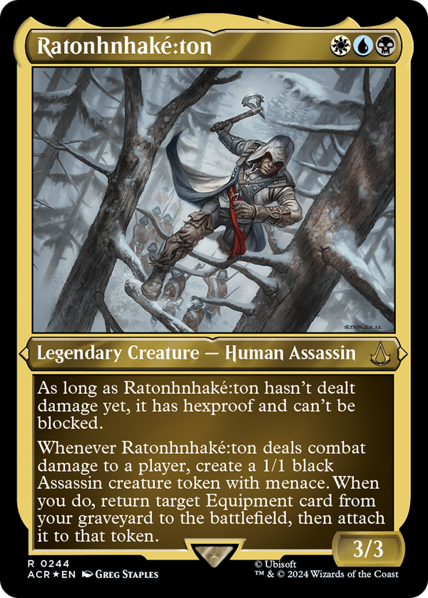 Ratonhnhaké꞉ton (ACR-244) - Assassin's Creed Etched Foil