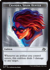Emblem - Chandra, Spark Hunter // Vehicle Double-Sided Token [Aetherdrift Tokens]