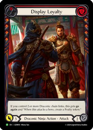 Display Loyalty (Red) (GEM010) - GEM Pack 1