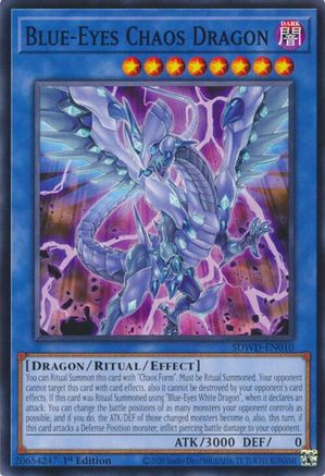 Blue-Eyes Chaos Dragon (SDWD-EN010) - Structure Deck: Blue-Eyes White Destiny 1st Edition