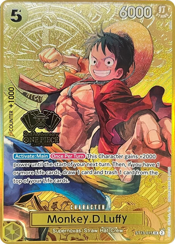 Monkey.D.Luffy (2nd Anniversary Set) [One Piece Promotion Cards]