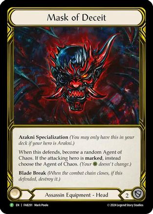 Mask of Deceit [FAB291] (Promo)  Cold Foil