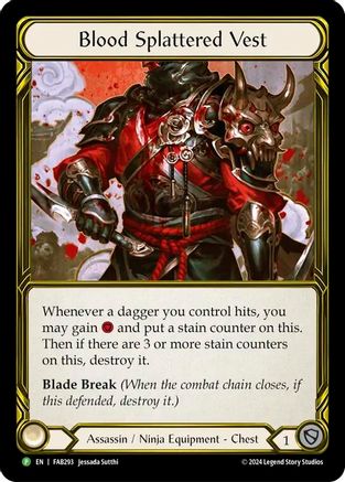 Blood Splattered Vest [FAB293] (Promo)  Cold Foil