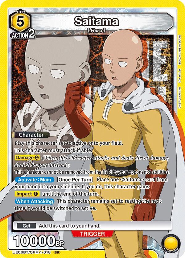 Saitama (018) - UE06BT: One Punch Man [Union Arena]