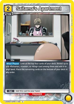 Saitama's Apartment (UE06ST/OPM-1-108) - UE06ST One Punch Man Starter Deck