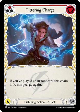 Flittering Charge (Red) [AST010] (Armory Deck: Aurora)
