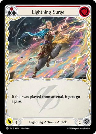 Lightning Surge (Red) [AST011] (Armory Deck: Aurora)