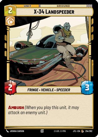X-34 Landspeeder (214/262) (214/262) [Jump to Lightspeed]