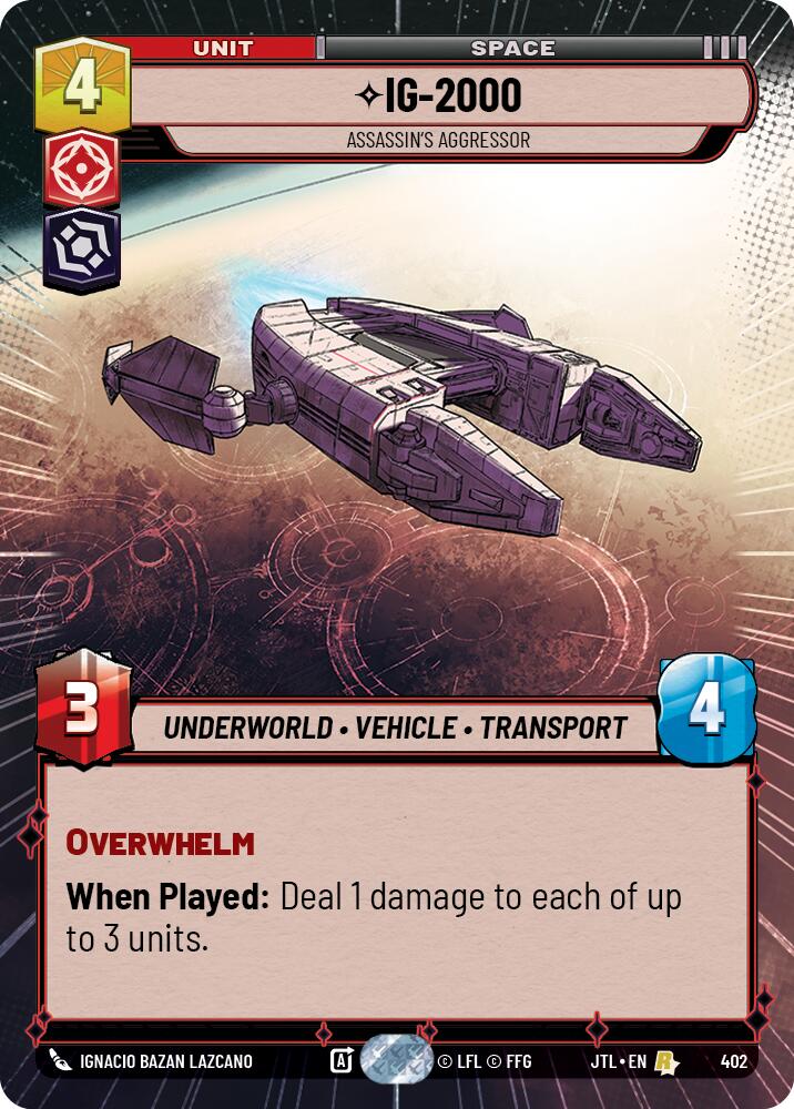 IG-2000 - Assassin's Aggressor (402) (Hyperspace) (402) [Jump to Lightspeed]