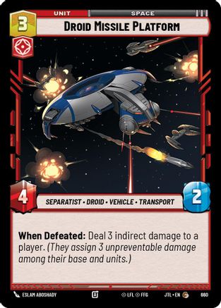 Droid Missile Platform (660) (660) [Jump to Lightspeed]