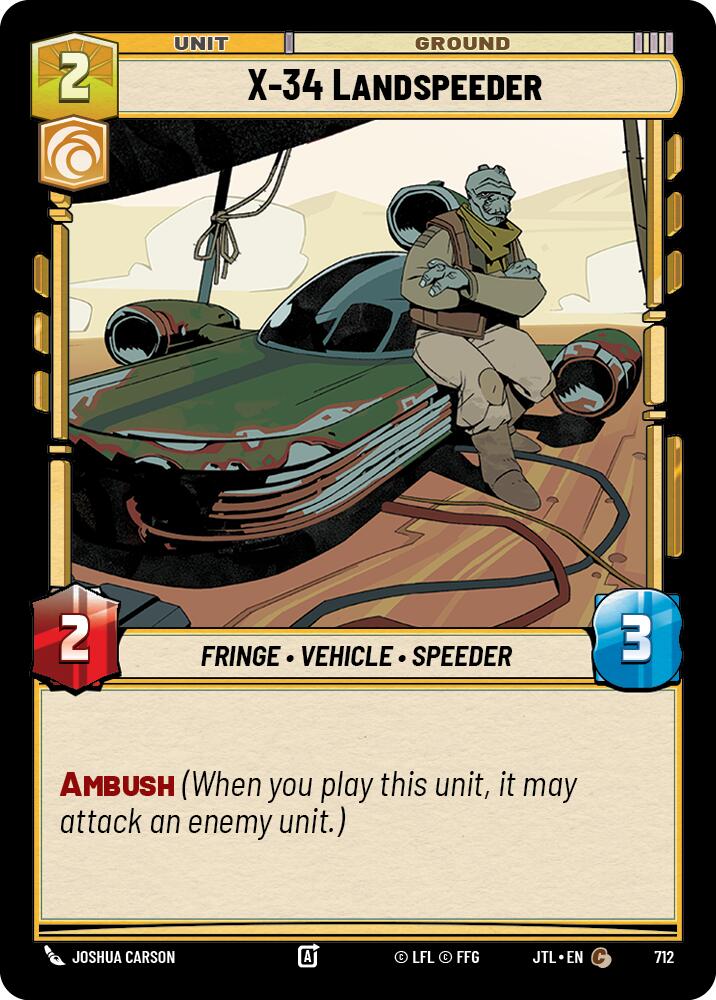 X-34 Landspeeder (Foil) (712) [Jump to Lightspeed]