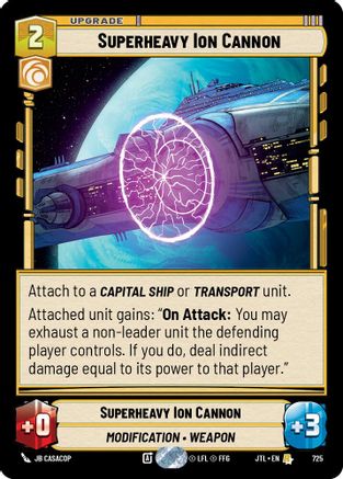 Superheavy Ion Cannon (725) (725) [Jump to Lightspeed]