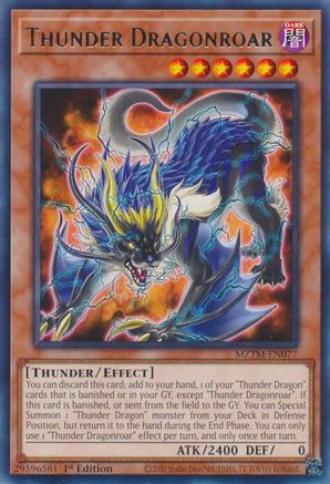 Thunder Dragonroar (MZTM-EN077) - Maze of the Master 1st Edition
