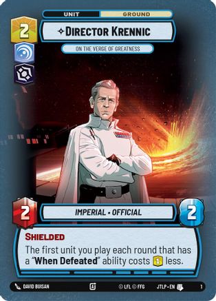 Director Krennic - On the Verge of Greatness (1) [Jump to Lightspeed: Weekly Play]