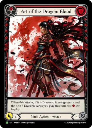 Art of the Dragon: Blood [FAB307] (Promo)  Cold Foil