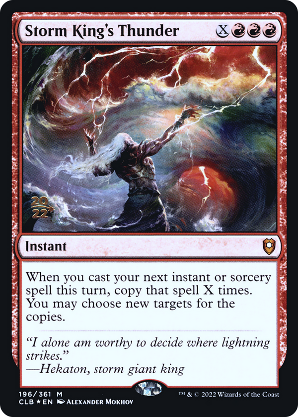 Storm King's Thunder [Commander Legends: Battle for Baldur's Gate Prerelease Promos]