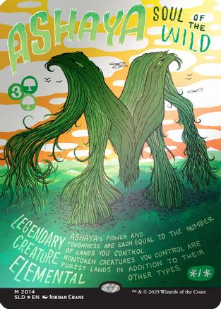 Ashaya, Soul of the Wild (Rainbow Foil) [Secret Lair Drop Series]