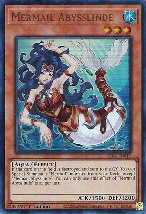 Mermail Abysslinde (UR) (RA04-EN011) - Quarter Century Stampede 1st Edition