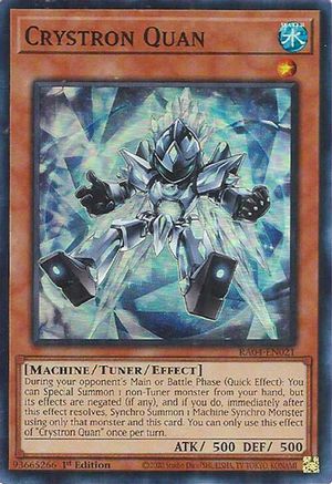 Crystron Quan (RA04-EN021) - Quarter Century Stampede 1st Edition