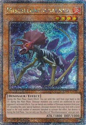 Miscellaneousaurus (Quarter Century Secret Rare) (RA04-EN022) - Quarter Century Stampede 1st Edition