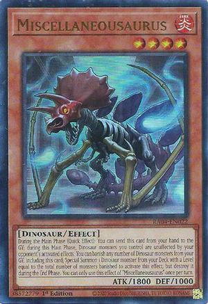 Miscellaneousaurus (UR) (RA04-EN022) - Quarter Century Stampede 1st Edition