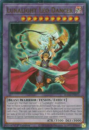 Lunalight Leo Dancer (UR) (RA04-EN053) - Quarter Century Stampede 1st Edition
