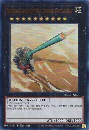 Superdreadnought Rail Cannon Gustav Max (UR) (RA04-EN063) - Quarter Century Stampede 1st Edition