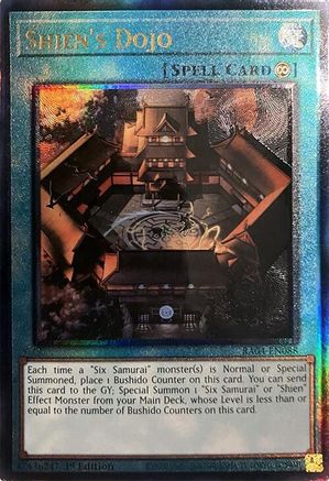 Shien's Dojo (PUR) (RA04-EN088) - Quarter Century Stampede 1st Edition