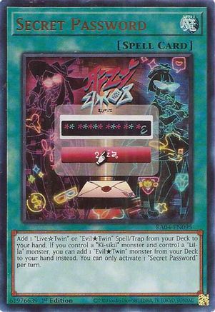 Secret Password (UR) (RA04-EN095) - Quarter Century Stampede 1st Edition