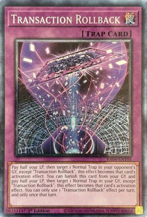 Transaction Rollback (PCR) (RA04-EN105) - Quarter Century Stampede 1st Edition