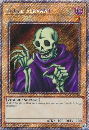 Skull Servant (Platinum Secret Rare) (RA04-EN110) - Quarter Century Stampede 1st Edition