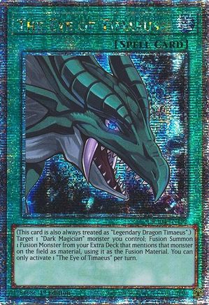 The Eye of Timaeus (Quarter Century Secret Rare) (RA04-EN192) - Quarter Century Stampede 1st Edition