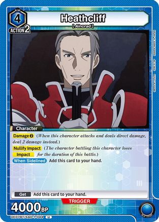 Heathcliff (UE07BT/SAO-1-044) - UE07BT Sword Art Online Foil