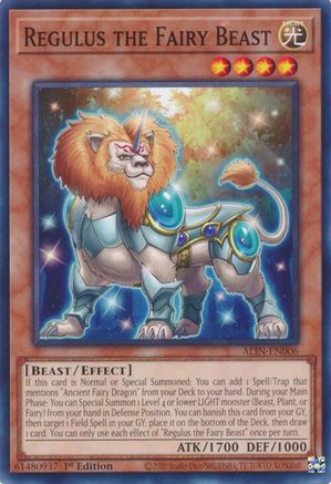 Regulus the Fairy Beast (ALIN-EN006) - Alliance Insight 1st Edition