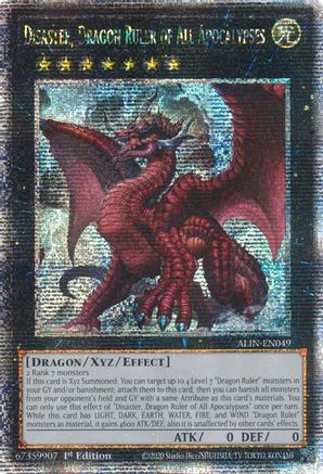 Disaster, Dragon Ruler of All Apocalypses (Quarter Century Secret Rare) (ALIN-EN049) - Alliance Insight 1st Edition