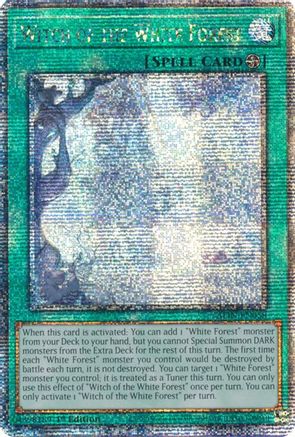 Witch of the White Forest (Quarter Century Secret Rare) (ALIN-EN058) - Alliance Insight 1st Edition