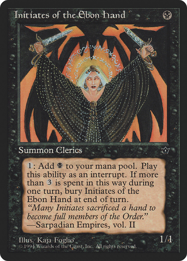 Initiates of the Ebon Hand (Kaja Foglio) [Fallen Empires]