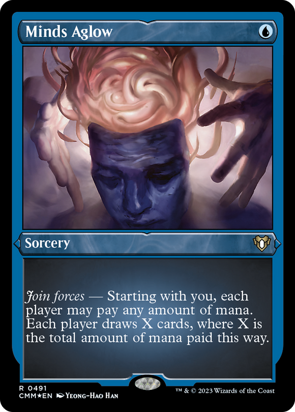 Minds Aglow (CMM-491) - Commander Masters Etched Foil