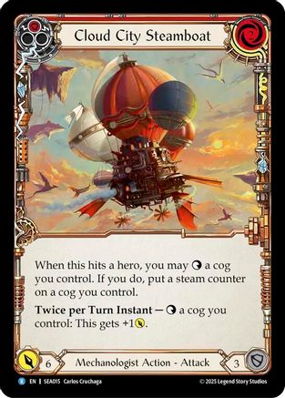 Cloud City Steamboat (Red) (SEA015) - 1st Strike