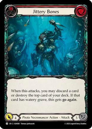 Jittery Bones (Red) [SEA068] (High Seas)  Rainbow Foil